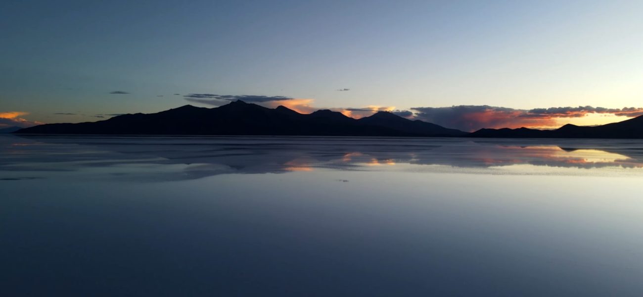Sunset on The Salt Flat