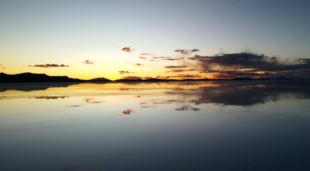 Sunset on The Salt Flat